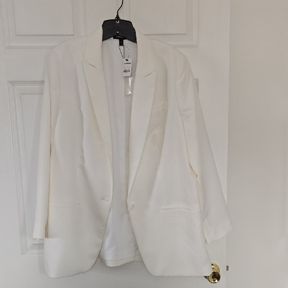 Express Classic White Women's Blazer